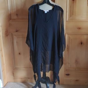 NEW Mara Hoffman 100% Silk Chiffon Hooded Cover up